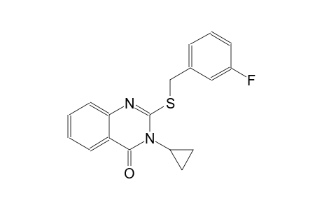 4(3H)-quinazolinone, 3-cyclopropyl-2-[[(3-fluorophenyl)methyl]thio]-