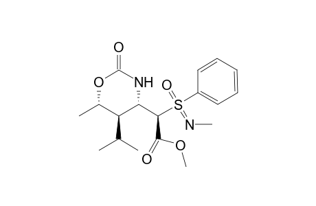 (R)-(4'S,5'R,6'S)-Methyl [tetrahydro-6'-methyl-5'-(1"-methylethyl)-2'-oxo-2H-(1,3)-oxazin-4'-yl]N-methyl-S-(phenylsulfonimidoyl)acetate