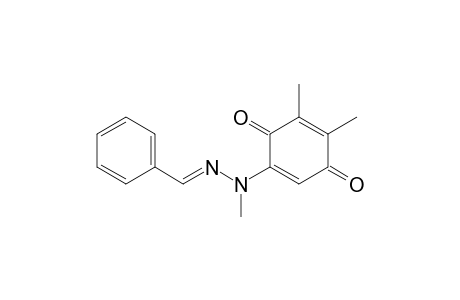 2,3-Dimethyl-5-[methyl-[(E)-(phenylmethylene)amino]amino]cyclohexa-2,5-diene-1,4-dione