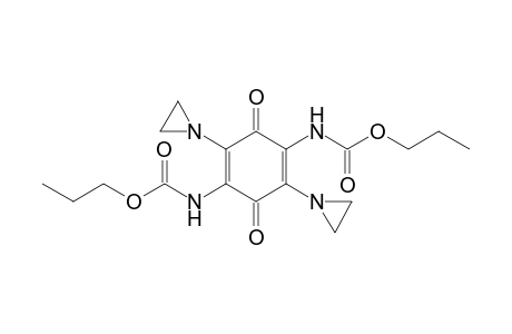 N-[2,5-bis(1-aziridinyl)-3,6-dioxo-4-[[oxo(propoxy)methyl]amino]-1-cyclohexa-1,4-dienyl]carbamic acid propyl ester