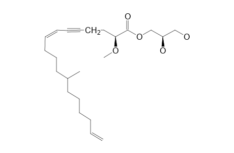 1-O-[(Z)-(2S)-2-METHOXY-12-METHYLOCTADECA-7,17-DIEN-5-YNOYL]-SN-GLYCEROL