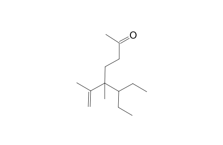 6-Ethyl-5-methyl-5-(prop-1-en-2-yl)octan-2-one
