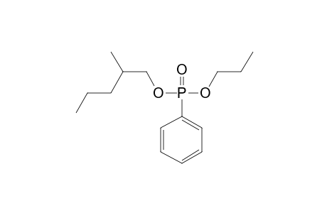 Phenylphosphonic acid, 2-methylpentyl propyl ester