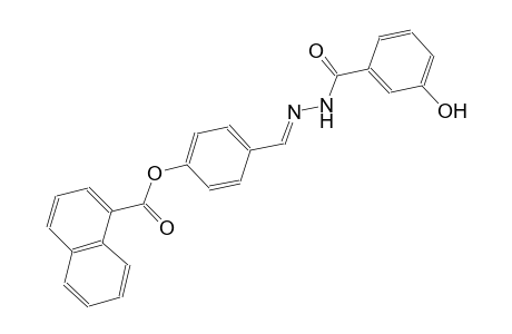 1-naphthalenecarboxylic acid, 4-[(E)-[2-(3-hydroxybenzoyl)hydrazono]methyl]phenyl ester
