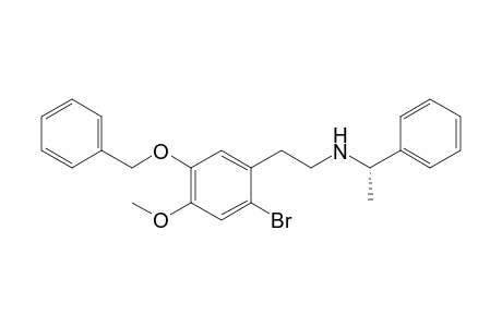 (1S)-N-[2-(2-bromanyl-4-methoxy-5-phenylmethoxy-phenyl)ethyl]-1-phenyl-ethanamine