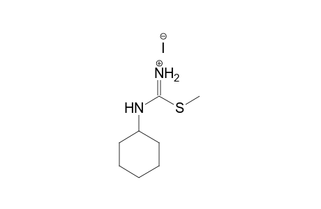 Carbamimidothioic acid, cyclohexyl-, methyl ester, monohydriodide
