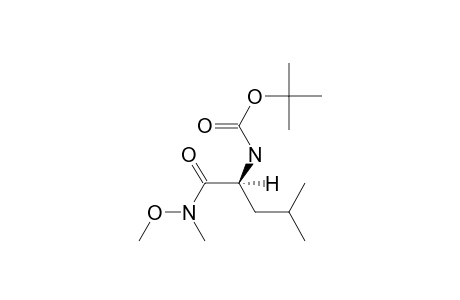 N-(tert-Butoxycarbonyl)-L-leucine N'-methoxy-N'-methylamide