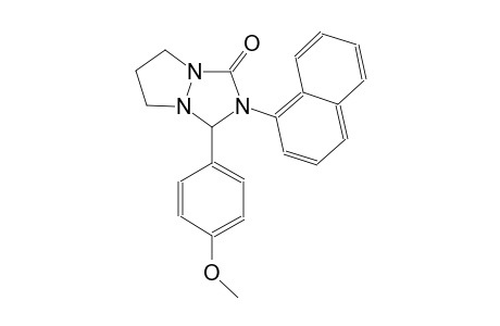 3-(4-methoxyphenyl)-2-(1-naphthyl)tetrahydro-1H,5H-pyrazolo[1,2-a][1,2,4]triazol-1-one