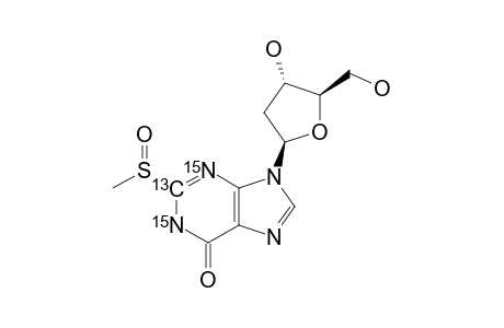 [2-(13)C-1,3-(15)N2]-2-(METHYLSULFOXY)-2'-DEOXYINOSINE