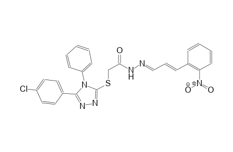 acetic acid, [[5-(4-chlorophenyl)-4-phenyl-4H-1,2,4-triazol-3-yl]thio]-, 2-[(E,2E)-3-(2-nitrophenyl)-2-propenylidene]hydrazide