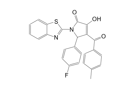 1-(1,3-benzothiazol-2-yl)-5-(4-fluorophenyl)-3-hydroxy-4-(4-methylbenzoyl)-1,5-dihydro-2H-pyrrol-2-one
