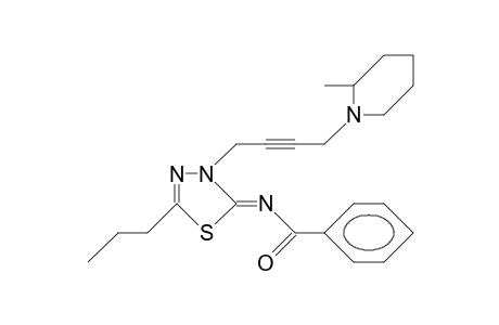 N-(3-[4-(2-Methyl-piperidino)-2-butynyl]-5-propyl-1,3,4-thiadiazol-2(3H)-ylidene)-benzamide