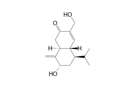 2(1H)-Naphthalenone, 4a,5,6,7,8,8a-hexahydro-7-hydroxy-3-(hydroxymethyl)-8-methylene-5-(1- methylethyl)-, [4aS-(4a.alpha.,5.alpha.,7.beta.,8a.beta.)]-