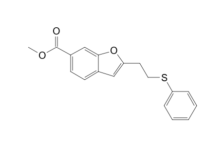 2-[2-(phenylthio)ethyl]-6-benzofurancarboxylic acid methyl ester