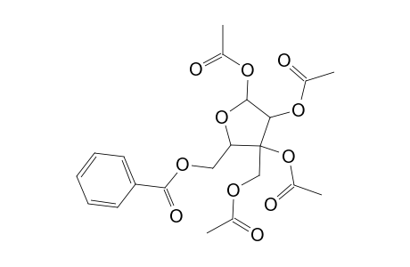 .alpha.-d-Xylofuranose, 3-C-[(acetyloxy)methyl]-, 1,2,3-triacetate 5-benzoate
