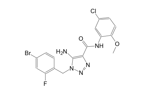 1H-1,2,3-triazole-4-carboxamide, 5-amino-1-[(4-bromo-2-fluorophenyl)methyl]-N-(5-chloro-2-methoxyphenyl)-