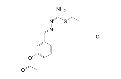 3-({2-[amino(ethylsulfanyl)methylene]hydrazono}methyl)phenyl acetate hydrochloride