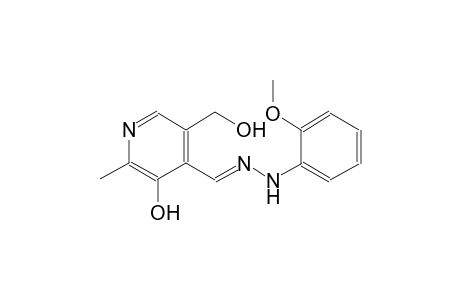 3-hydroxy-5-(hydroxymethyl)-2-methylisonicotinaldehyde (2-methoxyphenyl)hydrazone