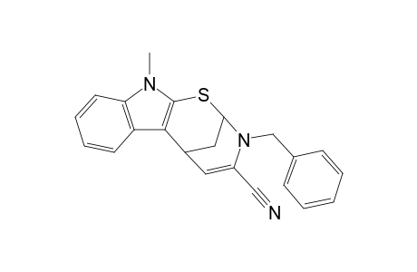 3-Benzyl-11-methyl-2,3,6,11-tetrahydro-2,6-methano[1,3]thiazocino[8,7-b]indole-4-carbonitrile