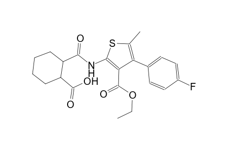 2-({[3-(ethoxycarbonyl)-4-(4-fluorophenyl)-5-methyl-2-thienyl]amino}carbonyl)cyclohexanecarboxylic acid
