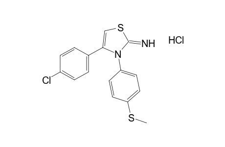 4-(p-chlorophenyl)-2-imino-3-[p-(methylthio)phenyl]-4-thiazoline, monohydrochloride