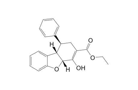 Ethyl (rac)-(1R,4aS,9bR)-1,2,4a,9b-tetrahydro-4-hydroxy-1-phenyl-dibenzofuran-3-carboxylate