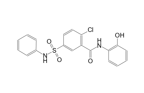 benzamide, 2-chloro-N-(2-hydroxyphenyl)-5-[(phenylamino)sulfonyl]-