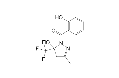 1-(2-Hydroxybenzoyl)-3-methyl-5-(trifluoromethyl)-4,5-dihydro-1H-pyrazol-5-ol
