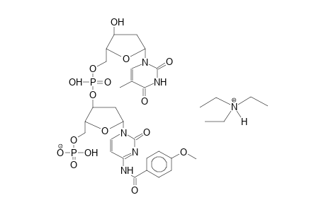 5'-(N-ANISOYL-5'-PHOSPHATOYLDEOXYCYTIDIN-3'-YLOXYPHOSPHORYL)DEOXYTHYMIDINE, TRIETHYLAMMONIUM SALT