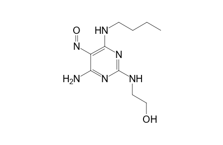 4-Amino-6-butylamino-2-(2-hydroxyethylamino)-5-nitrosopyrimidine