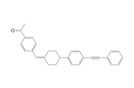 (+-)-1-[(p-Acetylphenyl)methylene]-4-[4'-(phenylethynyl)phenyl]cyclohexane