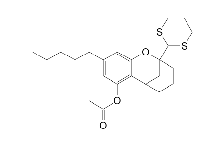3,4,5,6-Tetrahydro-7-acetoxy-2-(1,3-dithian-2-yl)-9-pentyl-2,6-methano-2H-1-benzoxocin