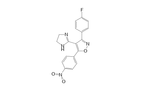 3-(4-Fluorophenyl)-5-(4-nitrophenyl)-4-(imidazol-2-yl)isoxazole
