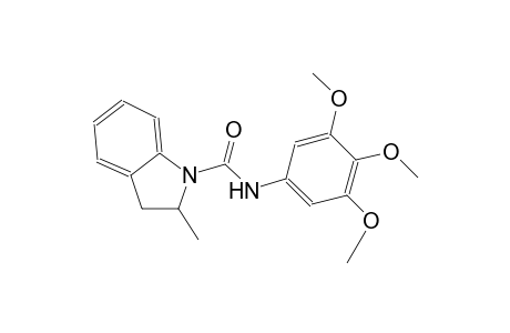 1H-indole-1-carboxamide, 2,3-dihydro-2-methyl-N-(3,4,5-trimethoxyphenyl)-