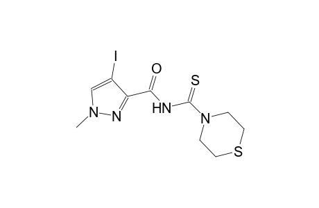 4-iodo-1-methyl-N-(4-thiomorpholinylcarbothioyl)-1H-pyrazole-3-carboxamide