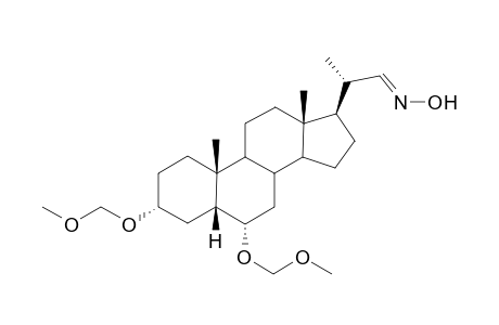 3.alpha.,6.alpha.-Bis(methoxymethoxy)-23,24,25,26,27-pentanor-5.beta.-cholestan-22-aldehyde oxime
