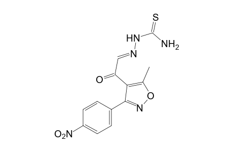 5-methyl-3-(p-nitrophenyl)-4-isoxazoleglyoxylaldehyde, thiosemicarbazone
