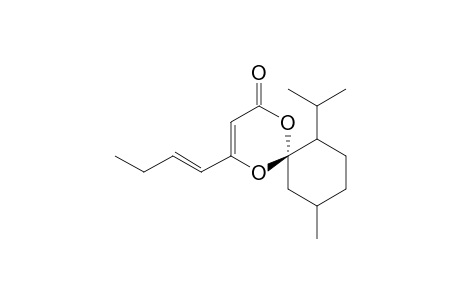 (6S)-7-Isopropyl-10-methyl-4-(1'-butenyl)-1.5-dioxaspiro[5.5]undec-3-en-2-one