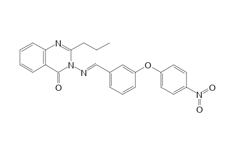 3-({(E)-[3-(4-nitrophenoxy)phenyl]methylidene}amino)-2-propylquinazolin-4(3H)-one