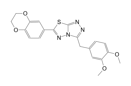 [1,2,4]triazolo[3,4-b][1,3,4]thiadiazole, 6-(2,3-dihydro-1,4-benzodioxin-6-yl)-3-[(3,4-dimethoxyphenyl)methyl]-