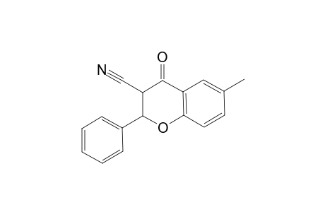 6-Methyl-4-oxo-2-phenyl-3,4-dihydro-2H-chromene-3-carbonitrile