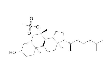 (3.beta.,5.alpha.,7.alpha.)-7-Methylcholestan-3,7-diol Methanesulfonate