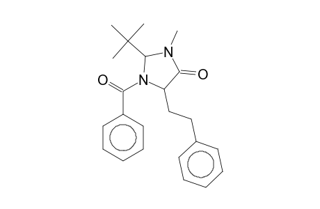 1-Benzoyl-2-t-butyl-3-methyl-5-phenethyl-imidazolidin-4-one