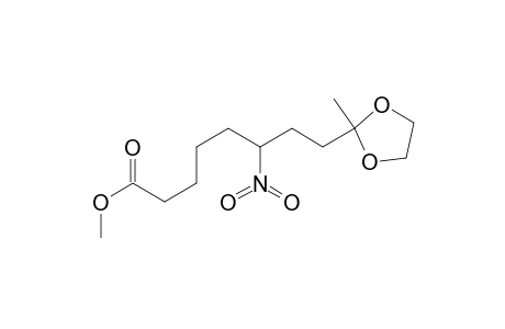 8-(2-Methyl-1,3-dioxolan-2-yl)-6-nitro-caprylic acid methyl ester