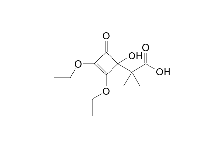 2-(2,3-diethoxy-1-hydroxy-4-keto-cyclobut-2-en-1-yl)-2-methyl-propionic acid