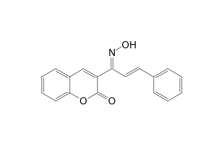 3-(1-Oxo-3-phenyl-2-propenyl)-2H-1-benzopyran-2-one Oxime