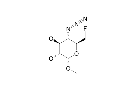 Methyl-4-azido-4,6-dideoxy-6-fluoro.alpha.-D-glucopyranosid