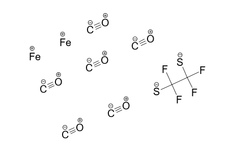Iron, hexacarbonyl[.mu.-[1,1,2,2-tetrafluoro-1,2-ethanedithiolato(2-)-S,S':S,S']]di-, (Fe-Fe)