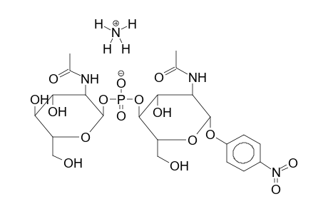 PARA-NITROPHENYL 2-ACETAMIDO-2-DEOXY-4-O-(2-ACETAMIDO-2-DEOXY-ALPHA-D-GLUCOPYRANOSYLPHOSPHO)-BETA-D-GLUCOPYRANOSIDE, AMMONIUM SALT