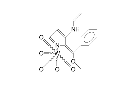 (6-Z-6-Methoxy-6-phenyl-5-vinylamino-1-aza-fulvene)-pentacarbonyl-tungsten